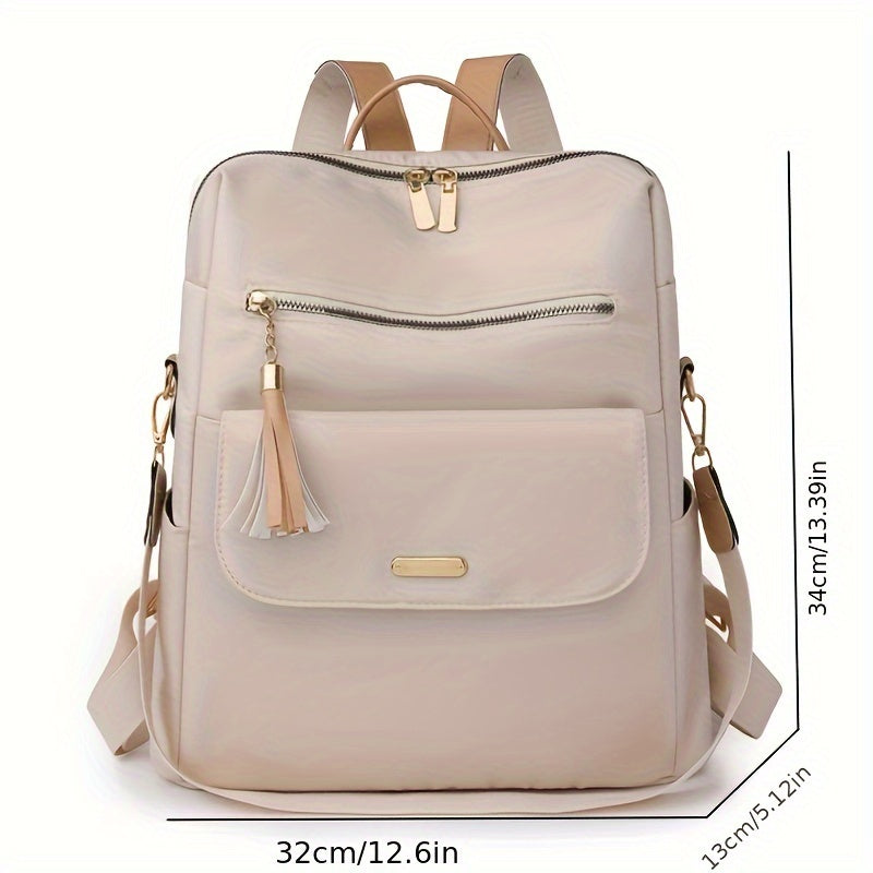 Women's Casual All-Match Backpack - Travel Rucksack With Removable Strap