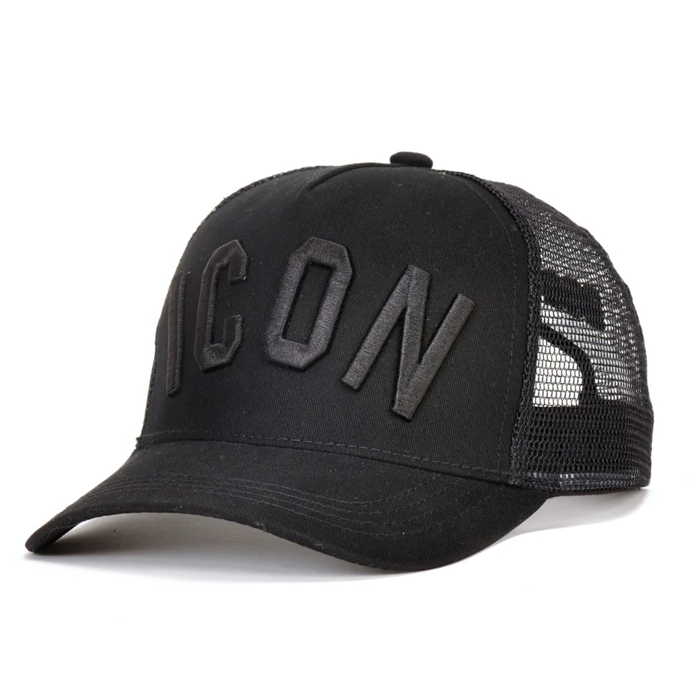 DSQICOND2 Cotton Summer Baseball Cap for Men Women Embroidery ICON Black Dad Hat Hip Hop DSQ Trucker Cap Hombre Gorras Casquette