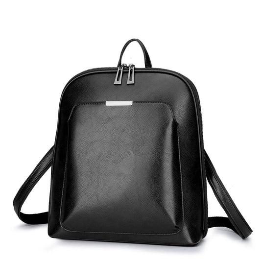 Vintage Backpack Female Brand Leather Women's backpack Large Capacity School Bag for Girls Leisure Shoulder Bags for Women 2024