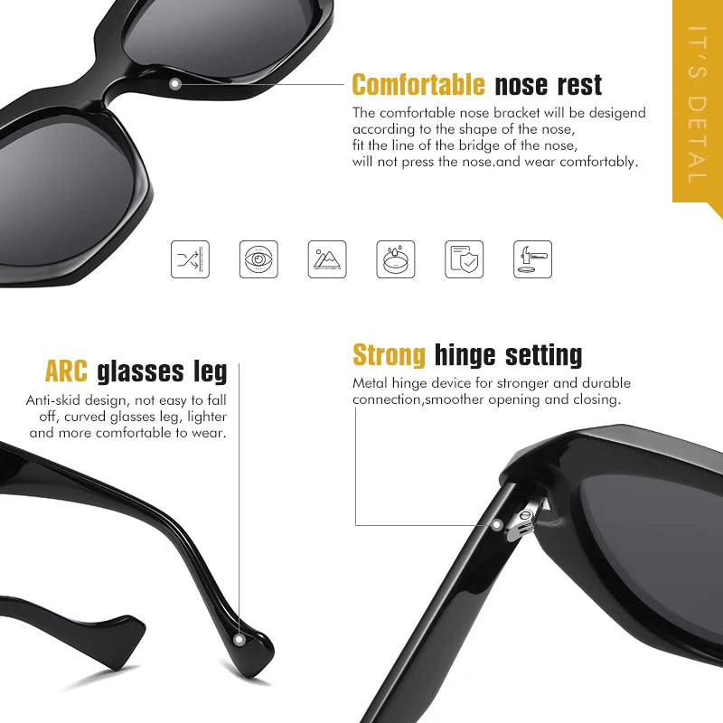 LIOUMO Luxury Brand Design Sunglasses For Women Polarized Fashion Glasses Men Anti-Glare Driving Goggles Gradient Tea zonnebril