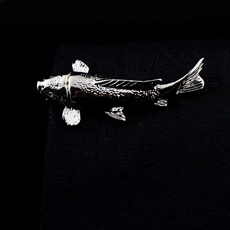 EASY.H New High Quality Laser Engraving Tie Clip Black Men's Business Tie Pin Free Delivery Rudder Feathers