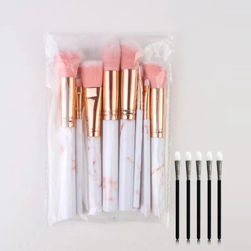 10pcs Set Makeup Brushes Tool Set Cosmetic Powder Eye Shadow Foundation Blush Blending Beauty Maquiagem Beauty Kit for Party