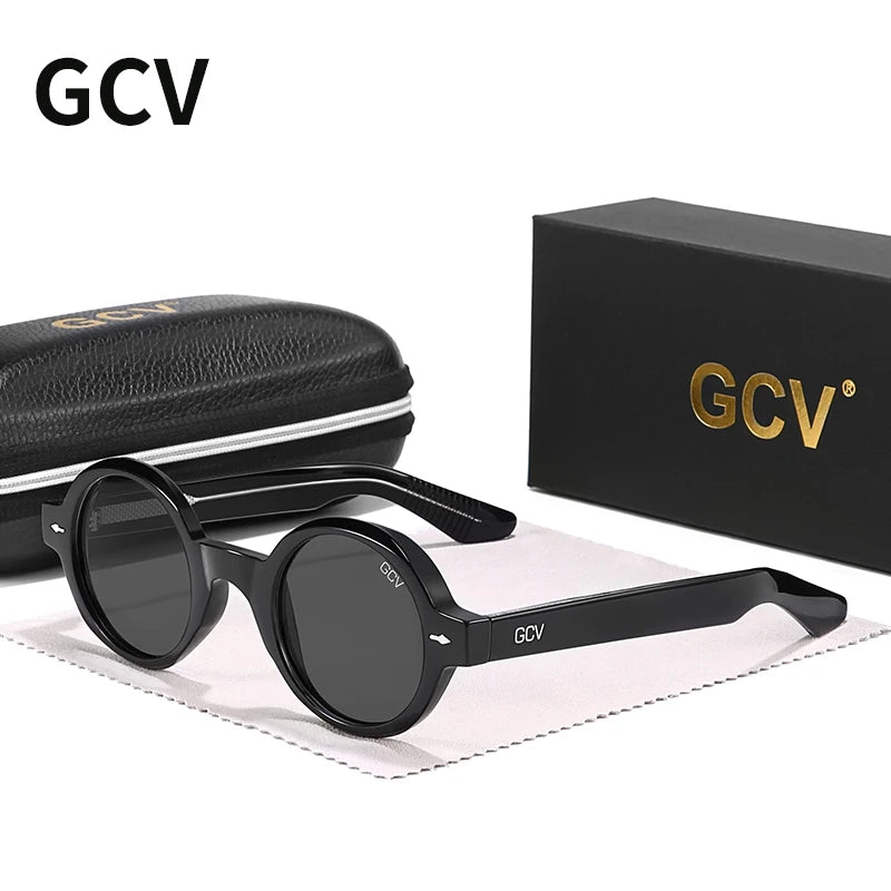 GCV Brand Fashion Avant-garde Acetate Appearance Patent Design Women's GM Cat eye sunglasses polarized light, and UV protection