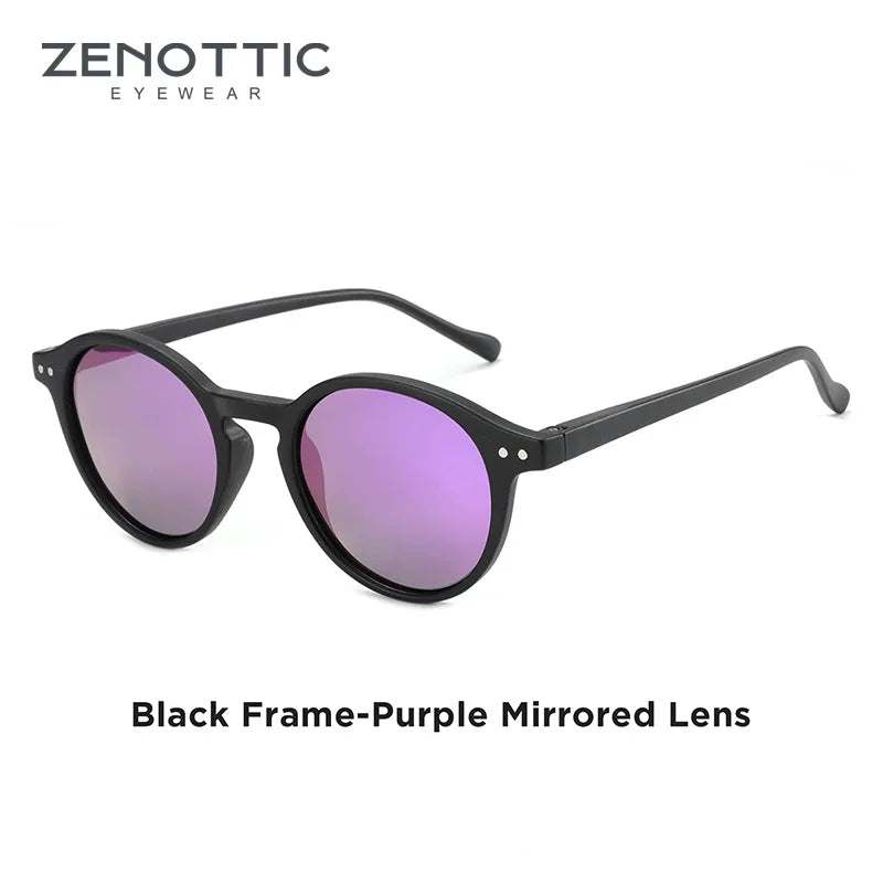 ZENOTTIC (S Size) Retro Circular Polarized Sunglasses 2024 2025 Men Women Vintage Small Round Sun Glasses UV400 Goggles Shades