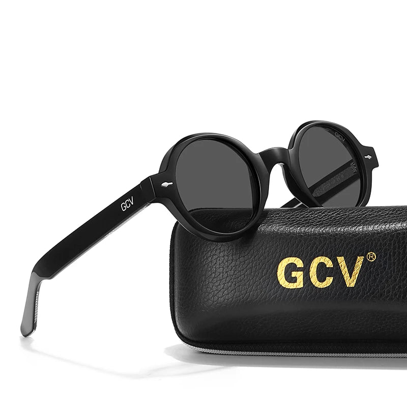 GCV Brand Fashion Avant-garde Acetate Appearance Patent Design Women's GM Cat eye sunglasses polarized light, and UV protection