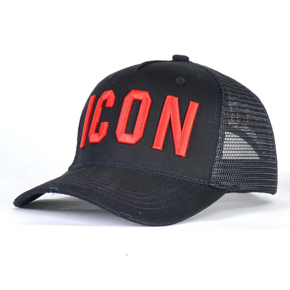 DSQICOND2 Cotton Summer Baseball Cap for Men Women Embroidery ICON Black Dad Hat Hip Hop DSQ Trucker Cap Hombre Gorras Casquette