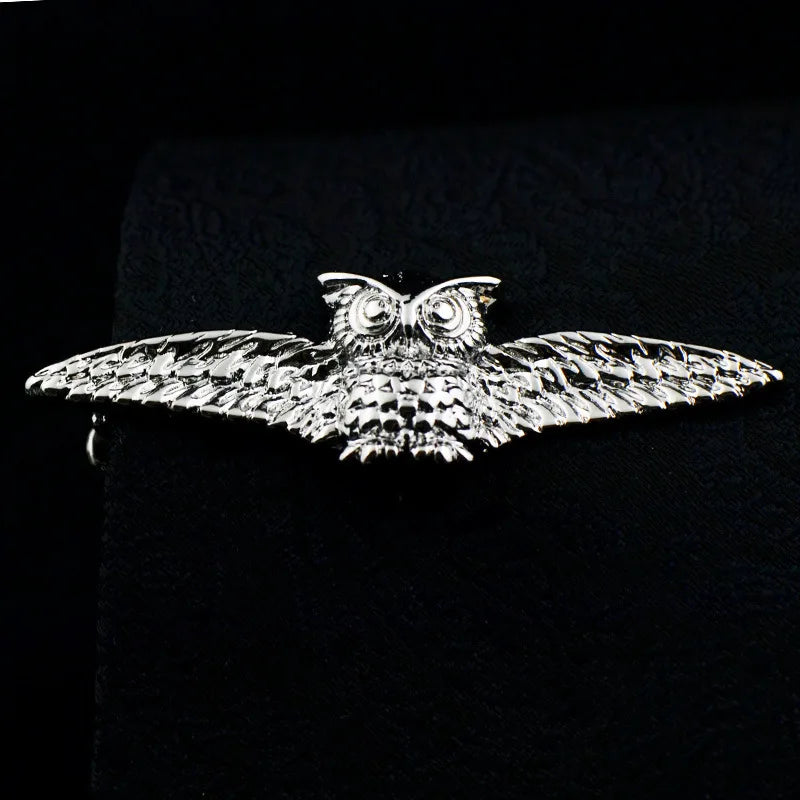 EASY.H New High Quality Laser Engraving Tie Clip Black Men's Business Tie Pin Free Delivery Rudder Feathers