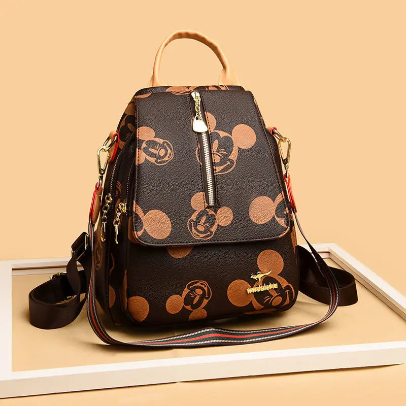 Disney Mickey New Women's Backpack Luxury Brand Women's Backpack Large Capacity Multifunctional Fashion Travel Backpack