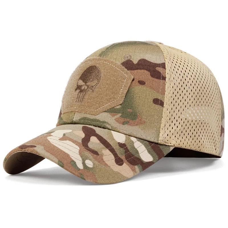 Camouflage Military Baseball Cap Tactical Army Sport Adjustable Snapback Hat Summer Outdoor Sport Hunting Dad Hats for Men Women