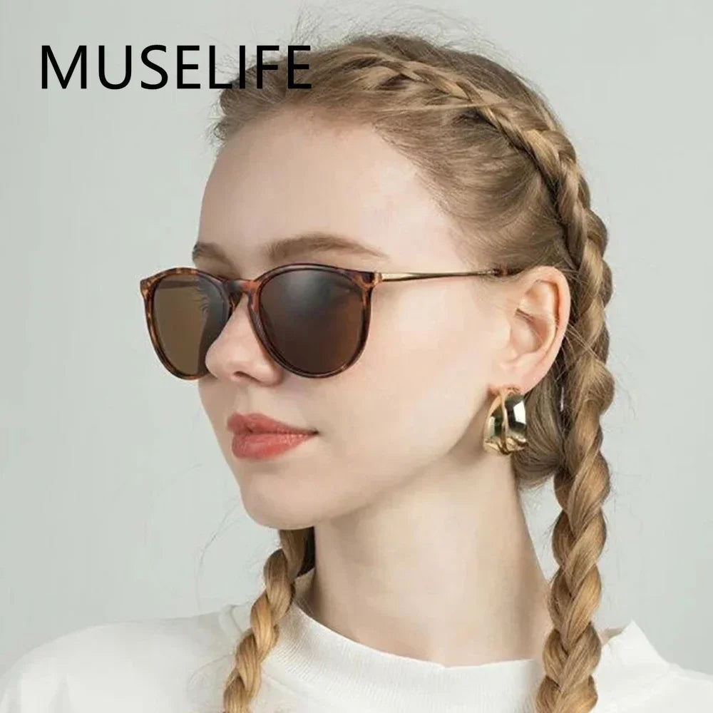 MUSELIFE Fashions 2025 Oval Small Sunglasses Clear Classic UV400 Sun Glasses Trends Female Transparent Shades For Women