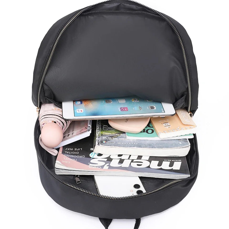 Luxury Design Nylon Women Backpack 2024 Fashion Bagpack Classic Style School Bag for Girls New Travel High Capacity Bookbags Sac