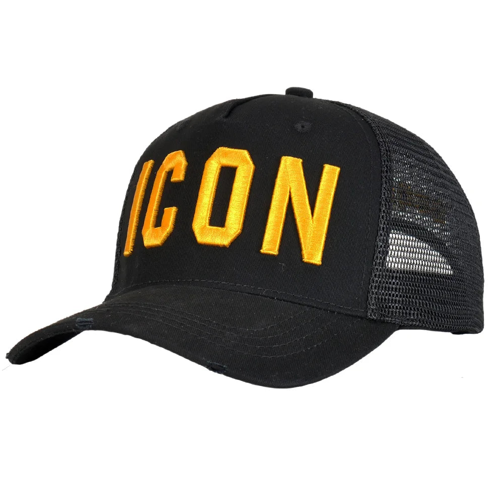 DSQICOND2 Cotton Summer Baseball Cap for Men Women Embroidery ICON Black Dad Hat Hip Hop DSQ Trucker Cap Hombre Gorras Casquette