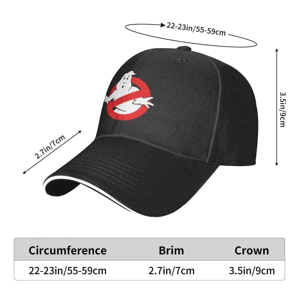 Men Women Ghostbuster Caps Hip-Hop Baseball Caps Snapback Caps Hats Trucker Worker Cap Adjustable Dad Hat Summer