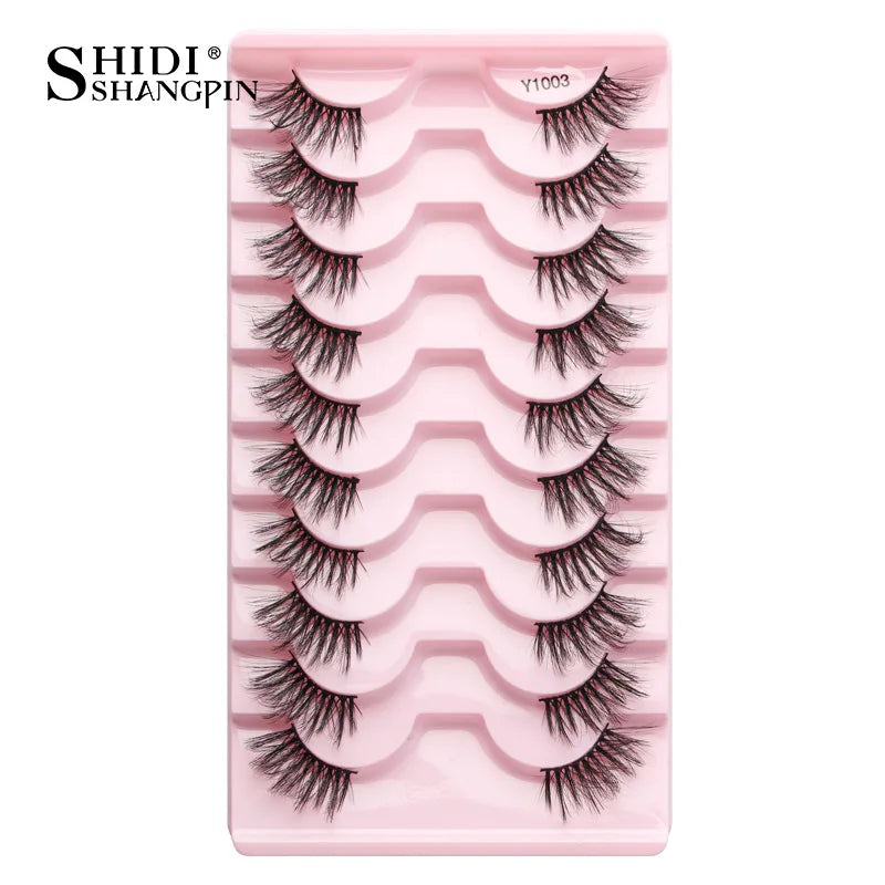 Half Fake Eyelashes 5/10 Half Lashes Soft Natural Cat Eye Lashes Makeup Tool Extension Fluffy Faux Cils maquiagem Half Lashes