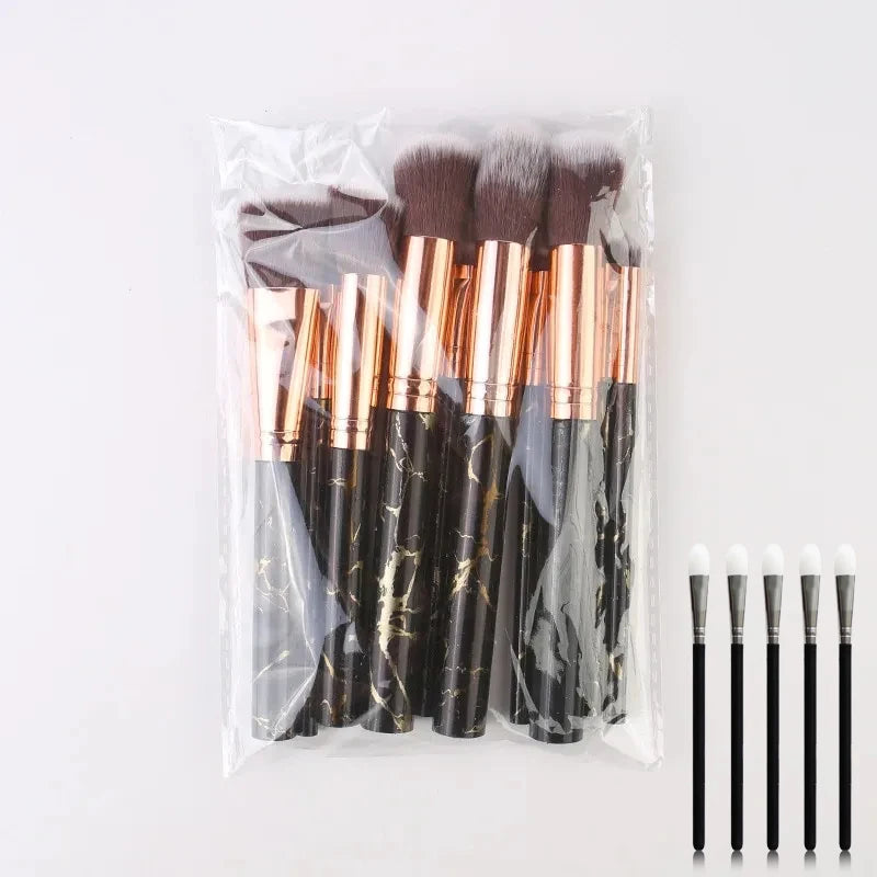 10pcs Set Makeup Brushes Tool Set Cosmetic Powder Eye Shadow Foundation Blush Blending Beauty Maquiagem Beauty Kit for Party