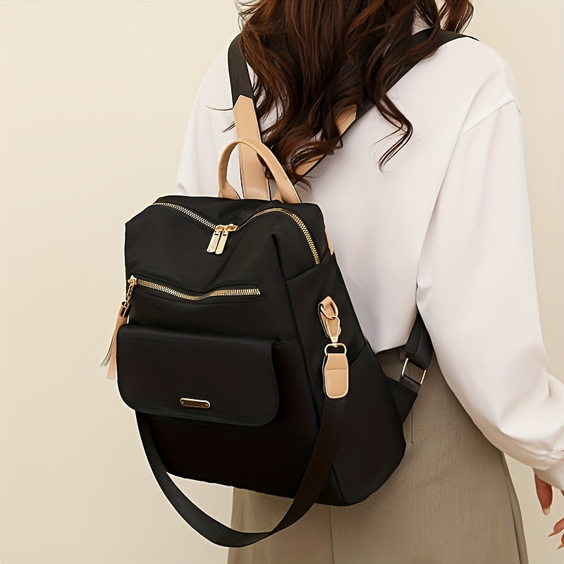 Women's Casual All-Match Backpack - Travel Rucksack With Removable Strap